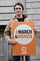 natalie dormer tackles gender pay gap at international womens day march in london 03