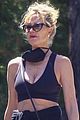 melanie griffith wears crop top while out for a walk 04
