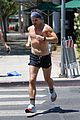 colin farrell goes shirtless for jog around la 01