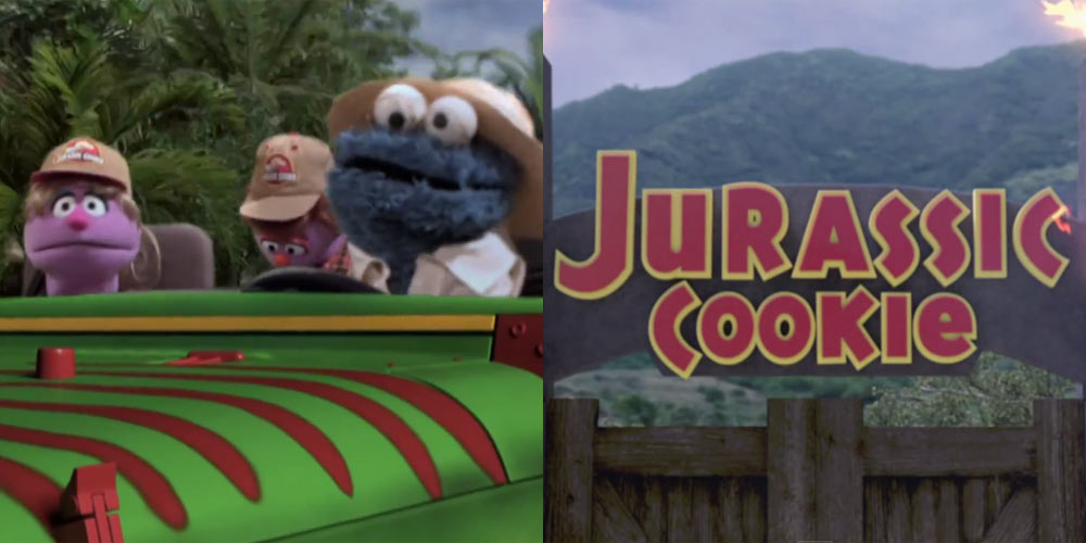 ‘Jurassic Park’ Gets a ‘Sesame Street’ Cookie Spoof! (Video) Jurassic