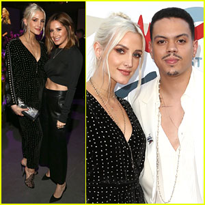 Ashlee Simpson & Evan Ross Join Ashley Tisdale at Grammy Viewing Party
