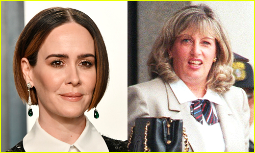 Side by side photos of Sarah Paulson and Linda Tripp