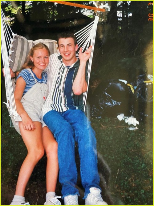 Chris Evans and Kate Bosworth throwback photo