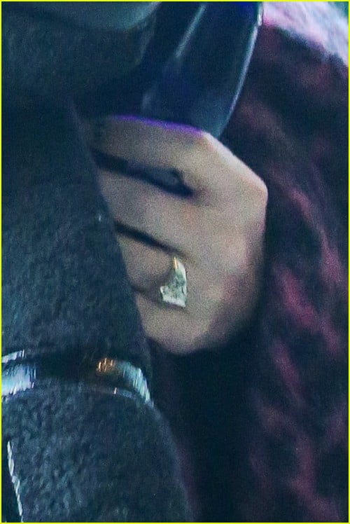 Megan Fox wearing a ring on that finger
