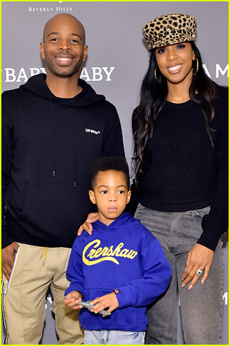 Kelly Rowland with her husband and son