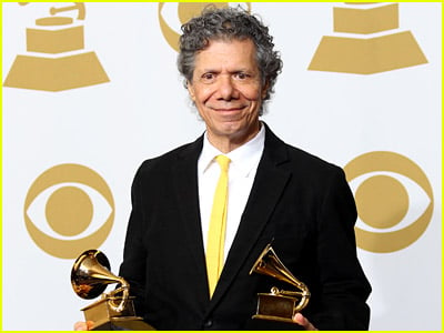 Chick Corea with his Grammys