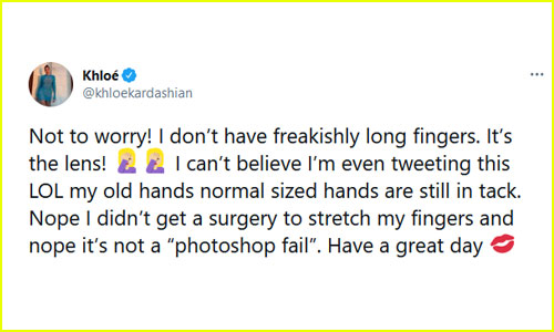 Khloe Kardashian Tweet