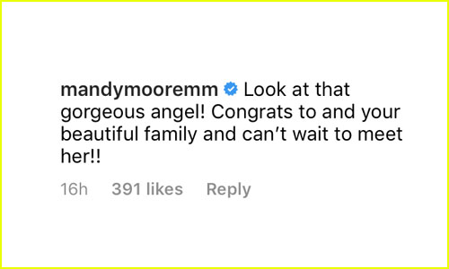 Mandy Moore Comment