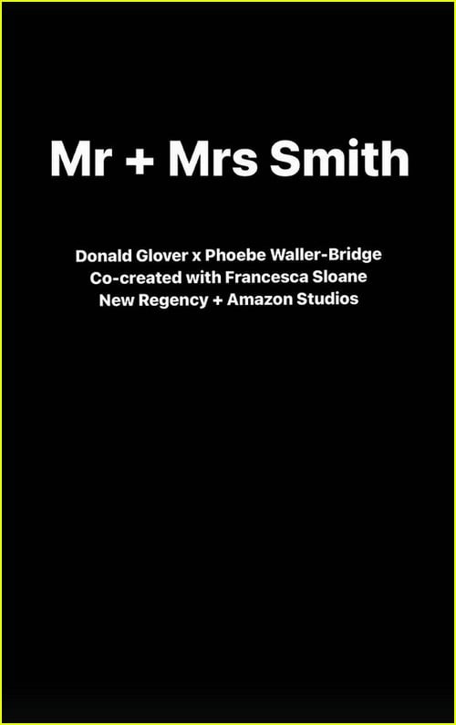 Mr and Mrs Smith series announcement