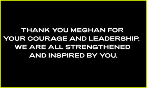 Beyonce sends message to Meghan