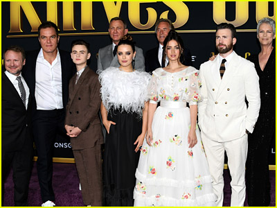 Knives Out cast at world premiere