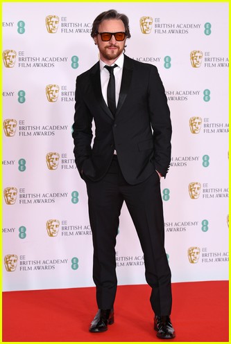 James McAvoy 2021 BAFTAs red carpet