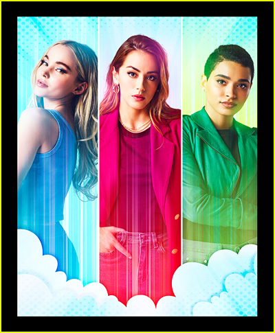 Dove Cameron as Bubbles, Chloe Bennet as Blossom and Yana Perrault as Buttercup