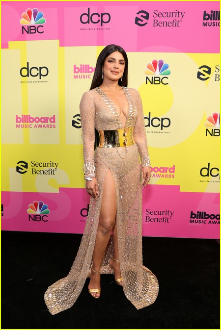 Priyanka Chopra on the Billboard Music Awards 2021 red carpet