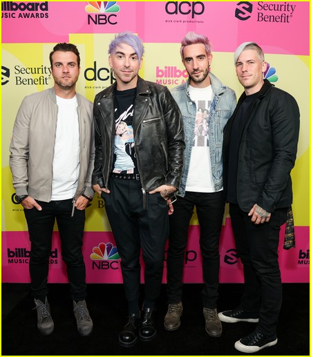 All Time Low on the Billboard Music Awards 2021 red carpet