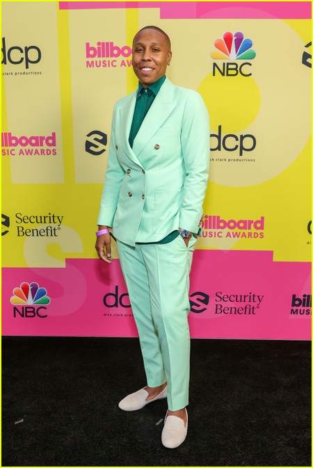 Lena Waithe on the Billboard Music Awards 2021 red carpet