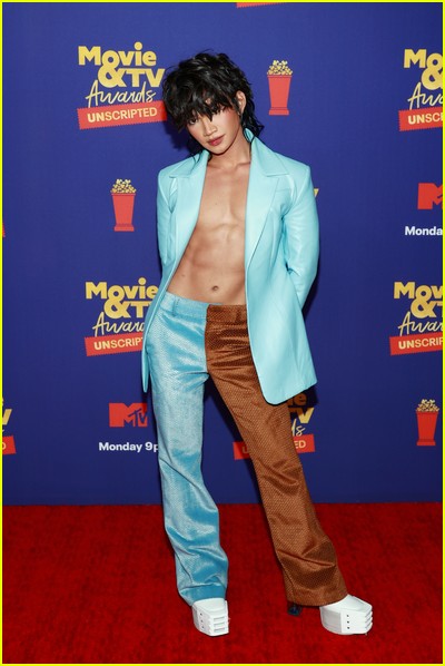 Bretman Rock on red carpet at the MTV Movie and TV Awards Unscripted