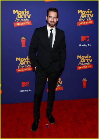 Trevor Holmes on red carpet at the MTV Movie and TV Awards Unscripted