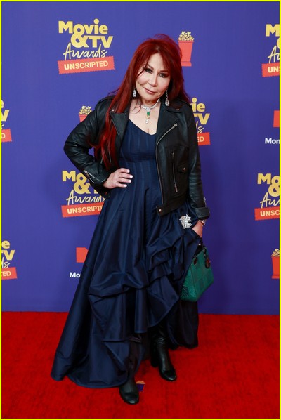Anna Shay on red carpet at the MTV Movie and TV Awards Unscripted