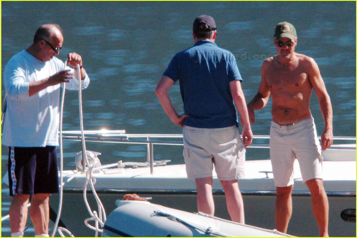 George Clooney: Shirtless by Sea.