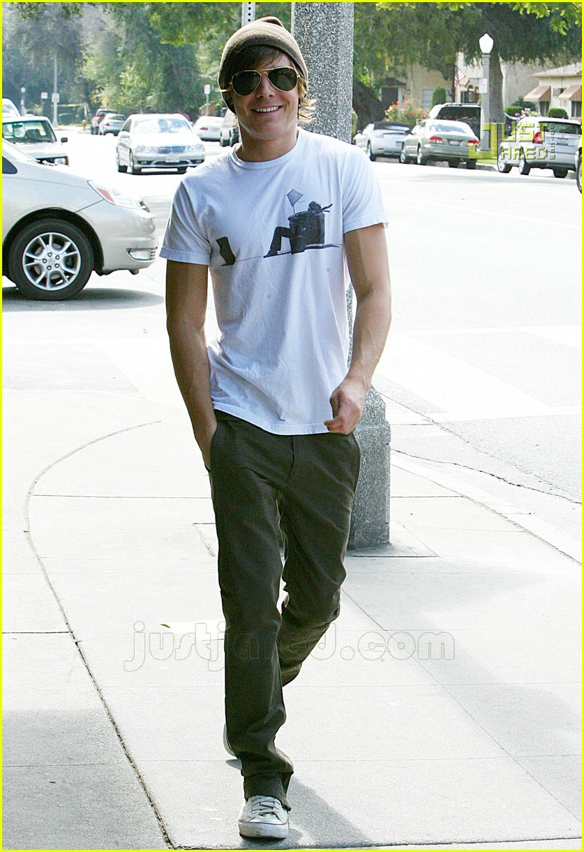 Zac Efron sighted leaving BBC radio one on September 16, 2010 in