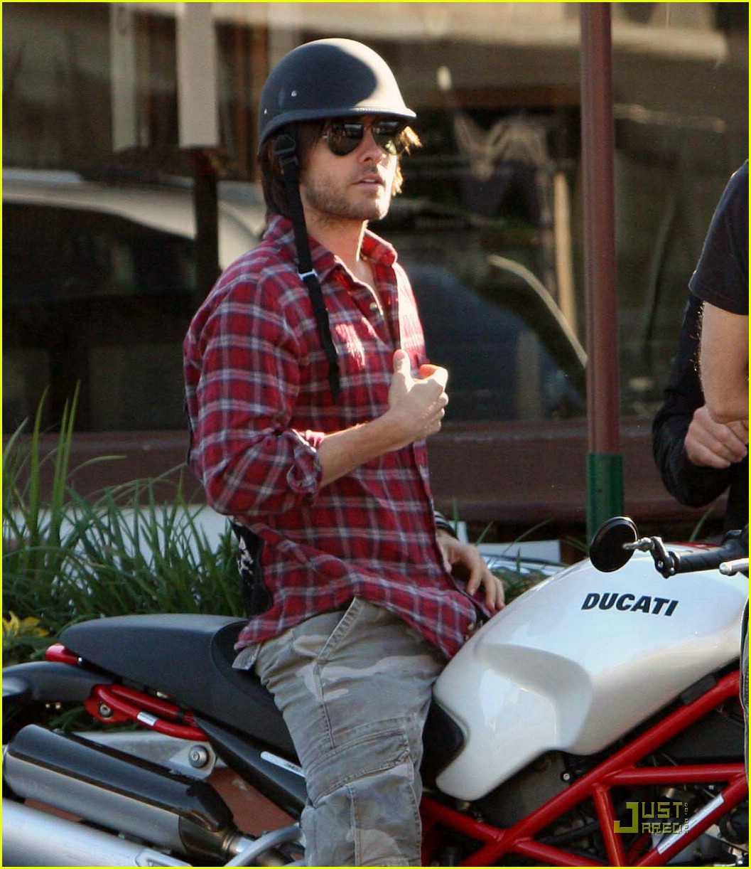 Jared Leto Is A Motorcycle Man Photo 1158041 Pictures Just Jared