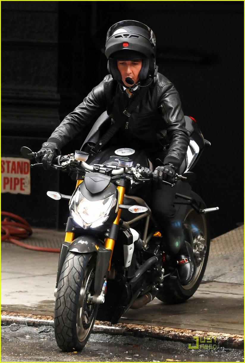 shia labeouf motorcycle wall street