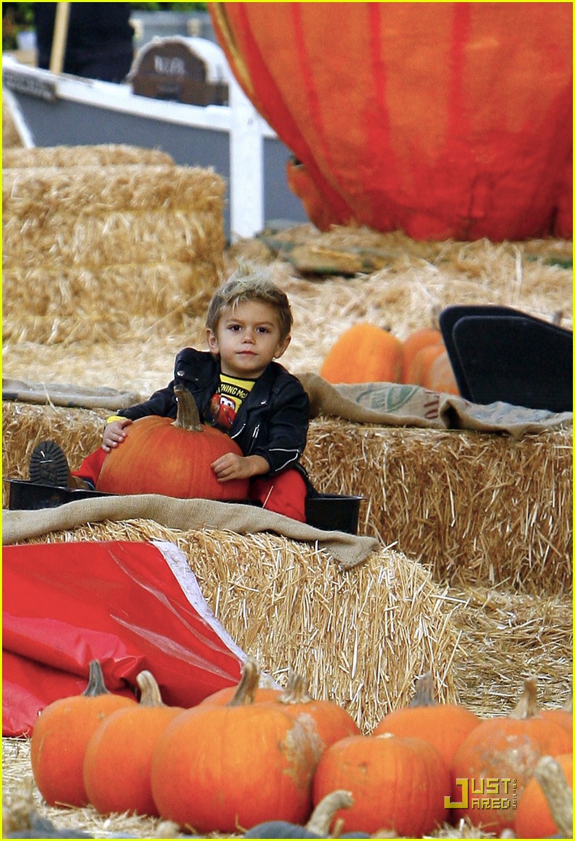 Kingston & Zuma Rossdale Pumpkin Picking Kids Photo 2319421
