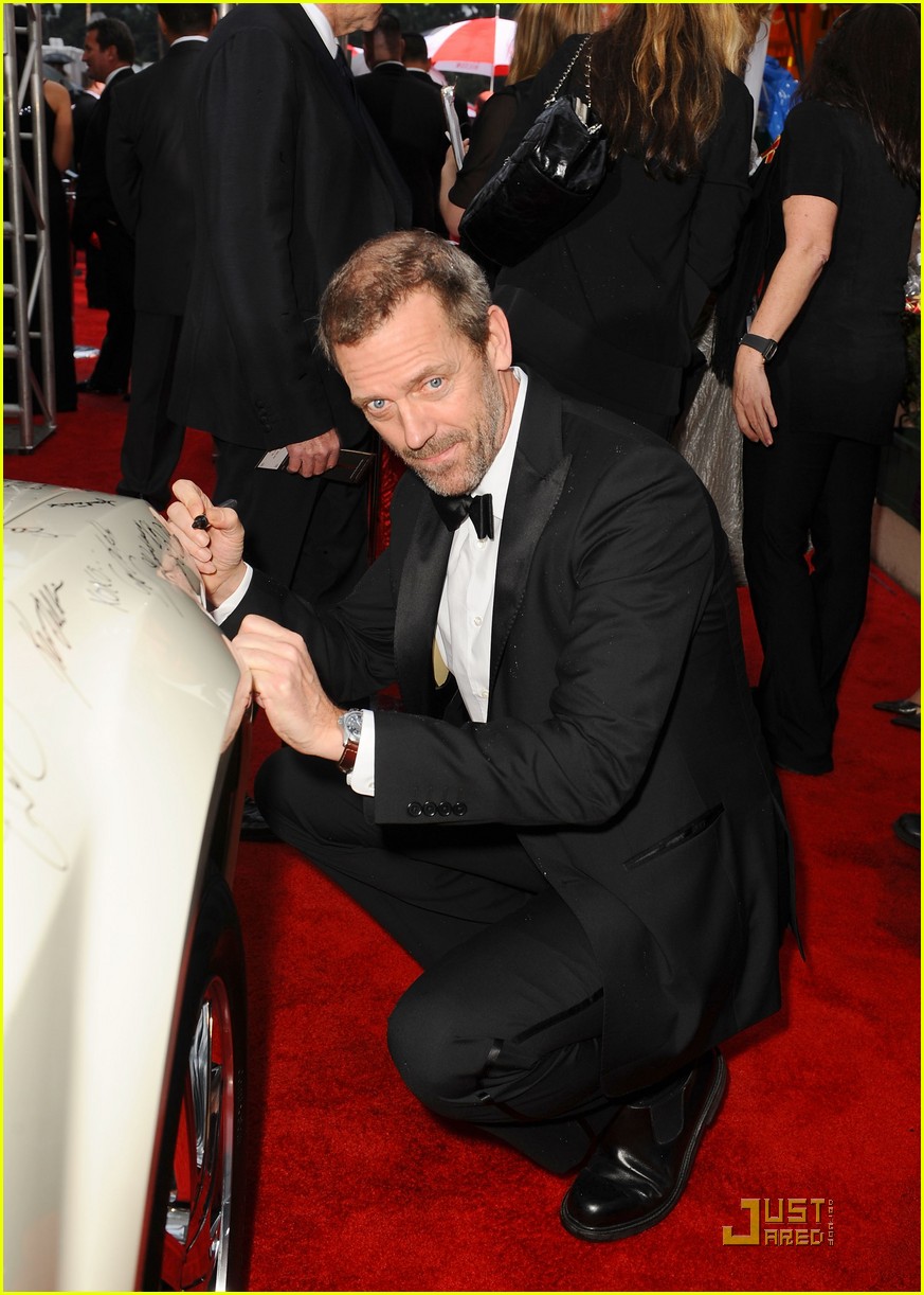 Jennifer Morrison & Hugh Laurie Golden Globes 2010 Red Carpet Photo