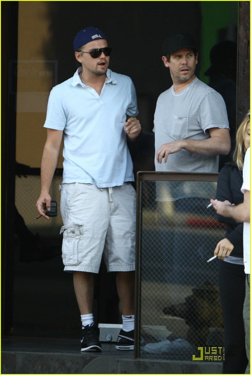Leonardo DiCaprio was joined by his fellow celebrity buddies, Lukas Haas an...