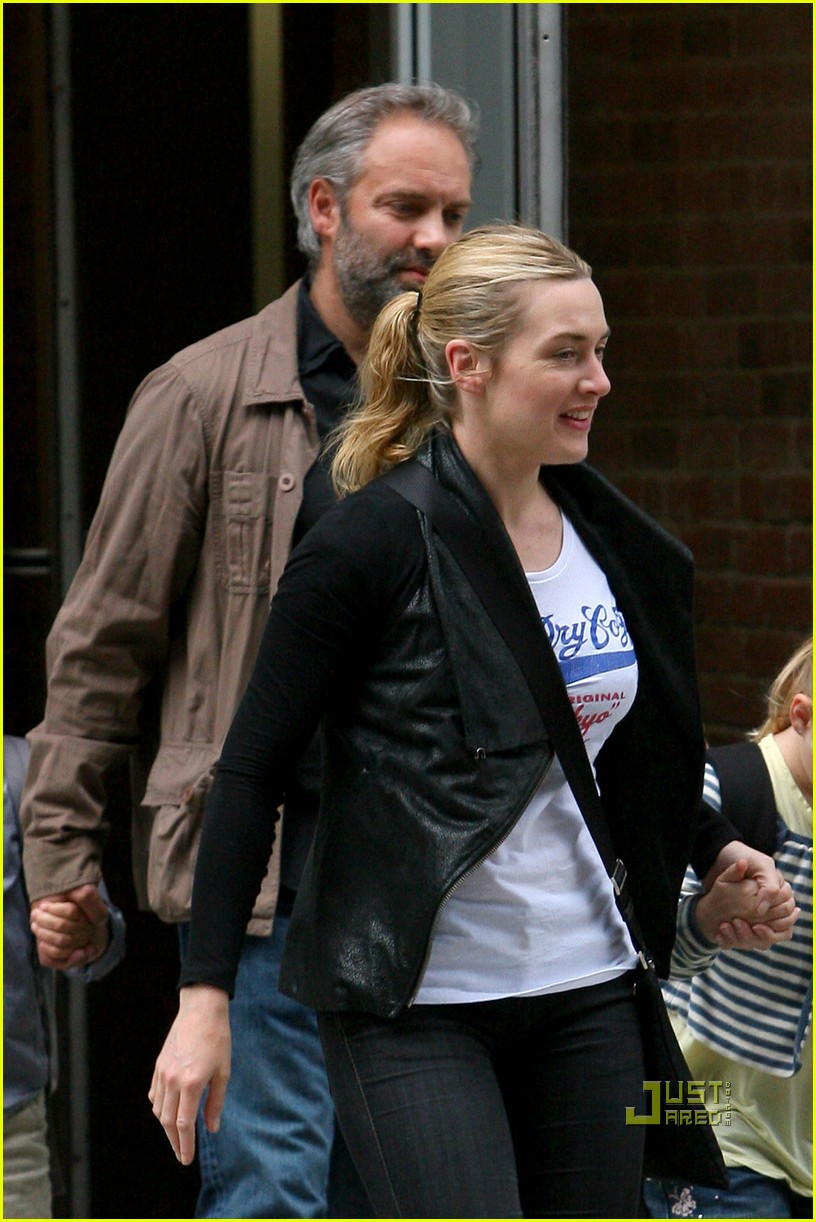 Kate Winslet and Sam Mendes Reunite for School Run: Photo 2440430