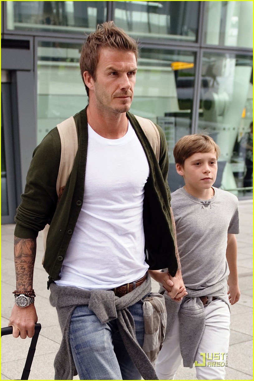 David Beckham & Brooklyn Beckham On To Wimbledon! Photo 2463246