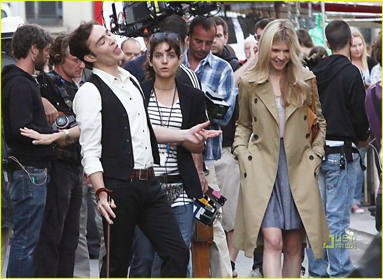 Ed Westwick: Filming 'Gossip Girl' with Clemence Poesy!: Pho