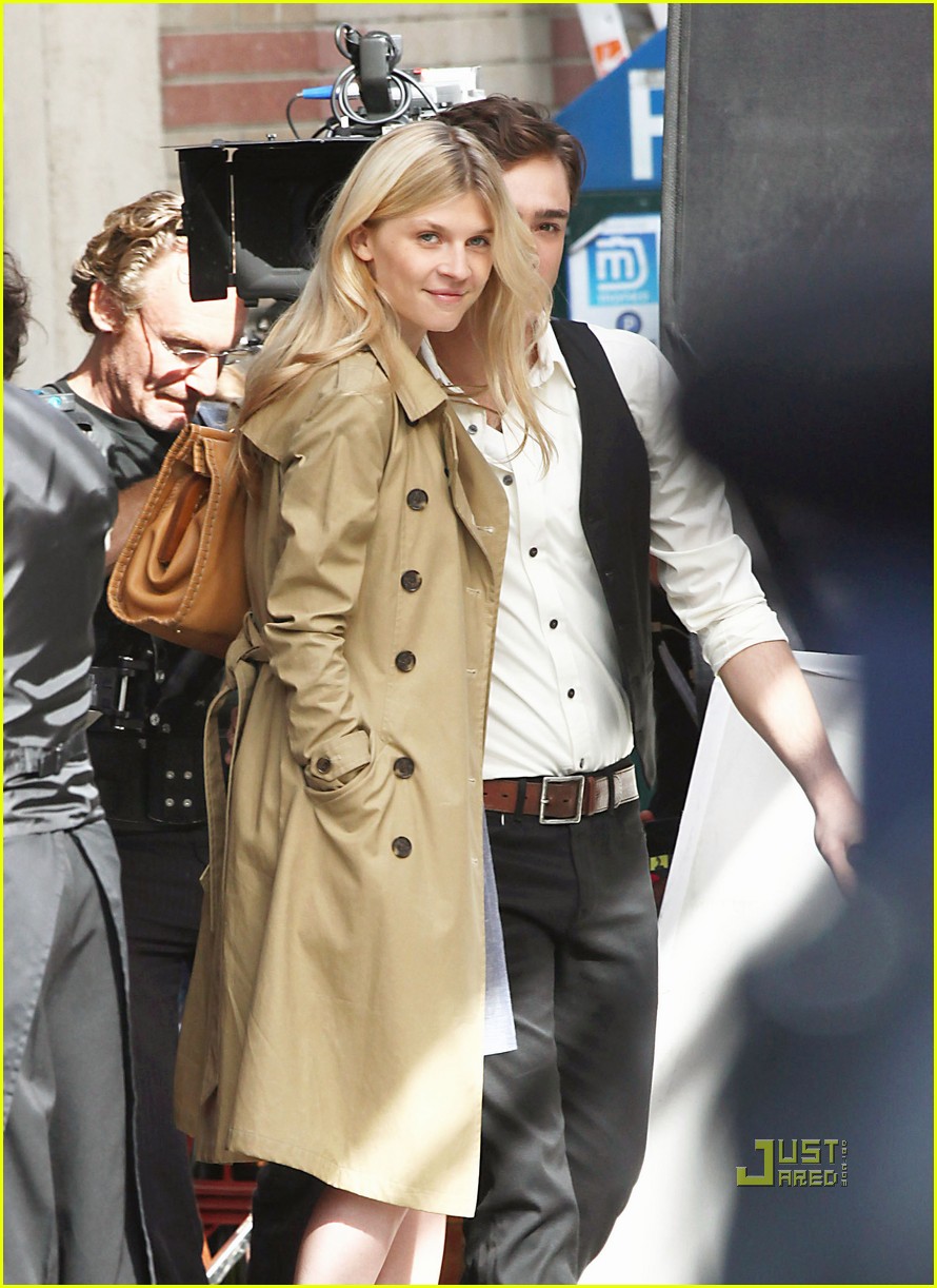Ed Westwick: Filming 'Gossip Girl' with Clemence Poesy! clemence poesy...