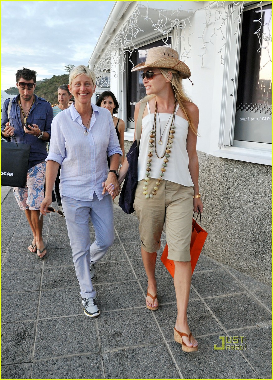 Ellen DeGeneres: Hermes Stop with Portia de Rossi! ellen degeneres portia d...