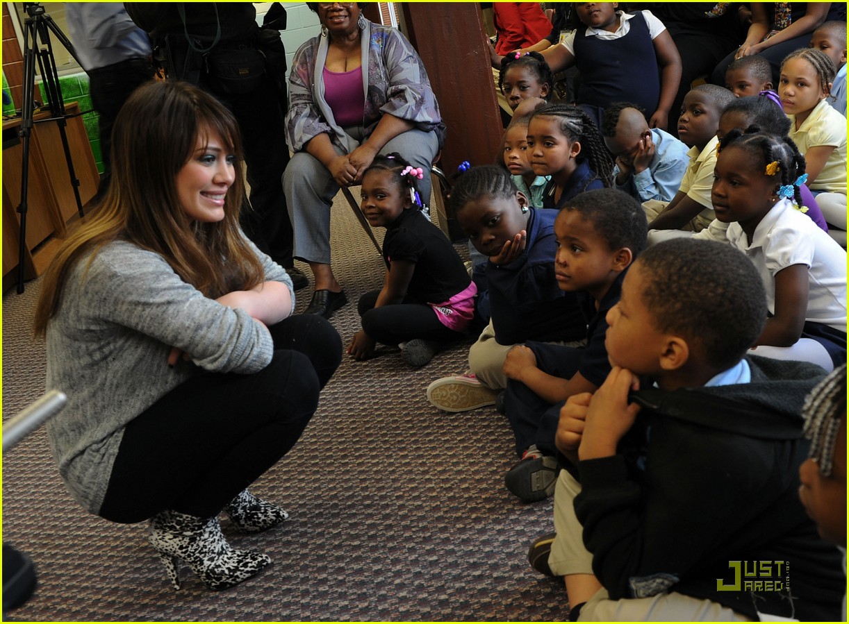 Hilary Duff Brings Blessings in a Backpack to Atlanta Photo 2529419 Hilary Duff Photos Just