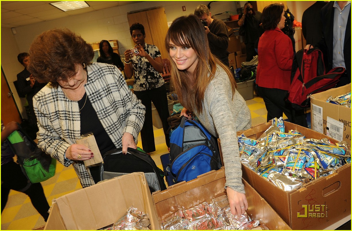 Hilary Duff Brings Blessings in a Backpack to Atlanta Photo 2529421 Hilary Duff Photos Just