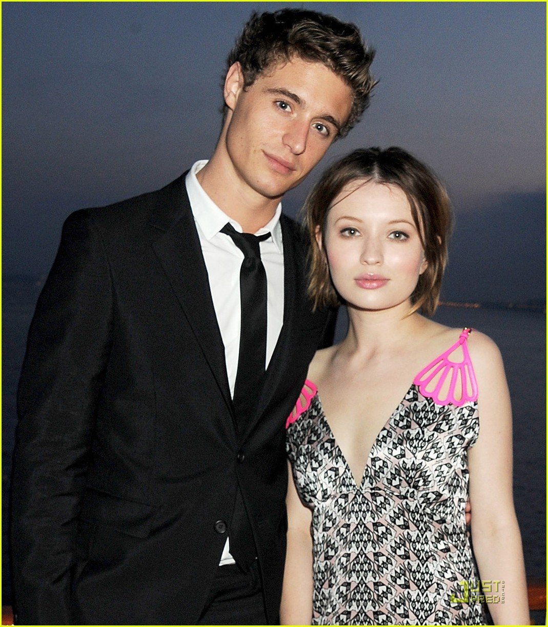 Emily Browning shares a sweet moment with boyfriend Max Irons at the 3rd An...
