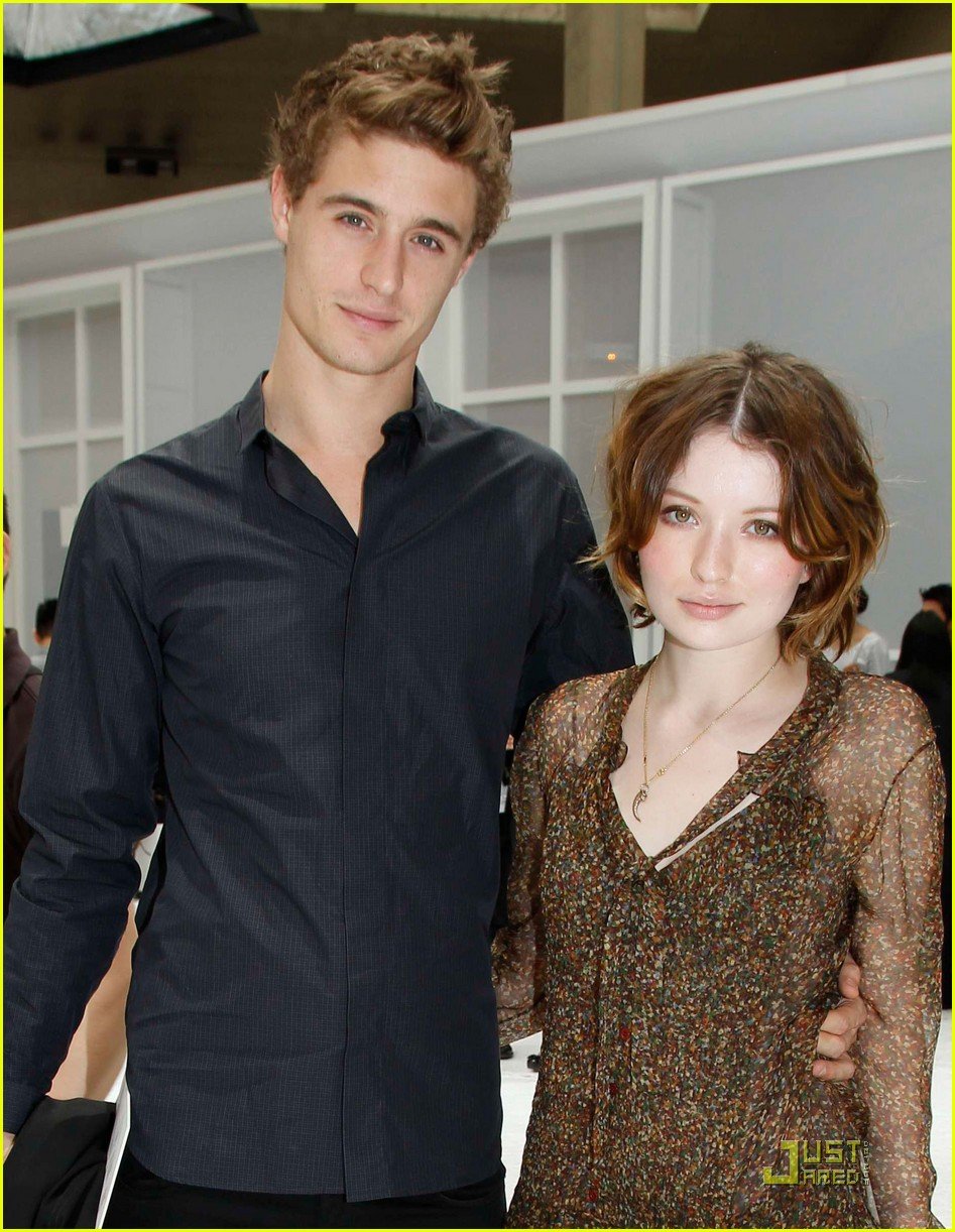Emily Browning and her boyfriend Max Irons make a sweet couple at the Dior ...