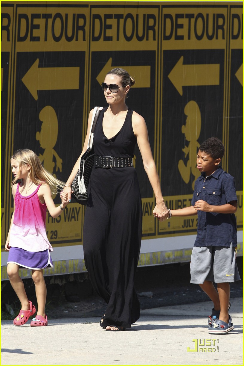 Heidi Klum School Run with the Kids! Photo 2559953 Celebrity Babies