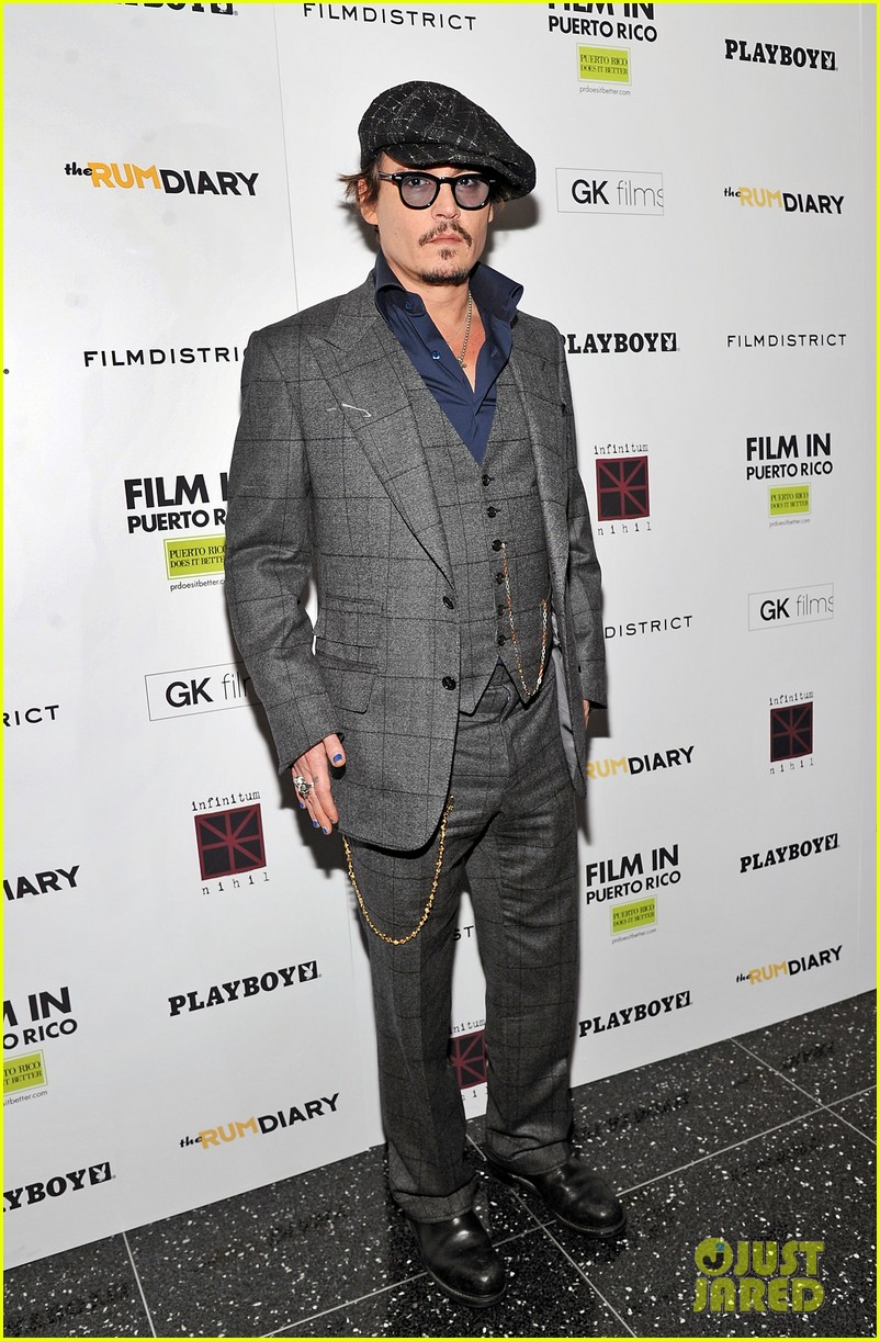 Johnny Depp & Amber Heard Premiere 'Rum Diary' in NYC Photo 2593651
