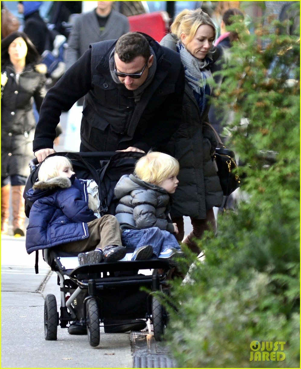Naomi Watts & Liev Schreiber Christmas Shopping with the Boys! Photo
