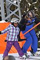madonna kids skiing switzerland 04