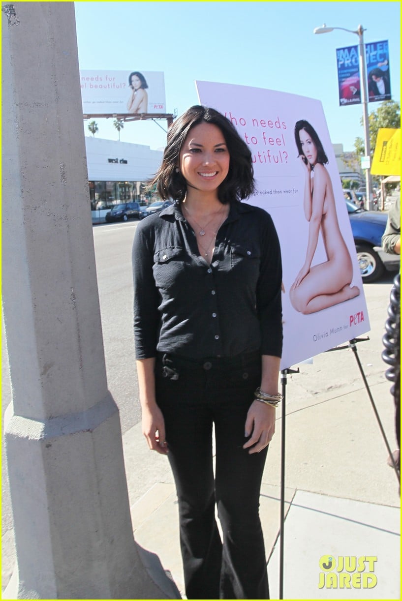 Olivia Munn: Nude PETA Ad Unveiled!: Photo 2616997 | Nude, Olivia Munn