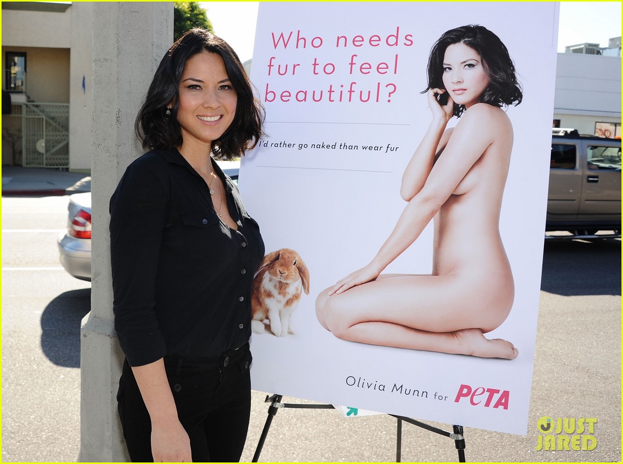 Olivia Munn: Nude PETA Ad Unveiled!: Photo 2617000 