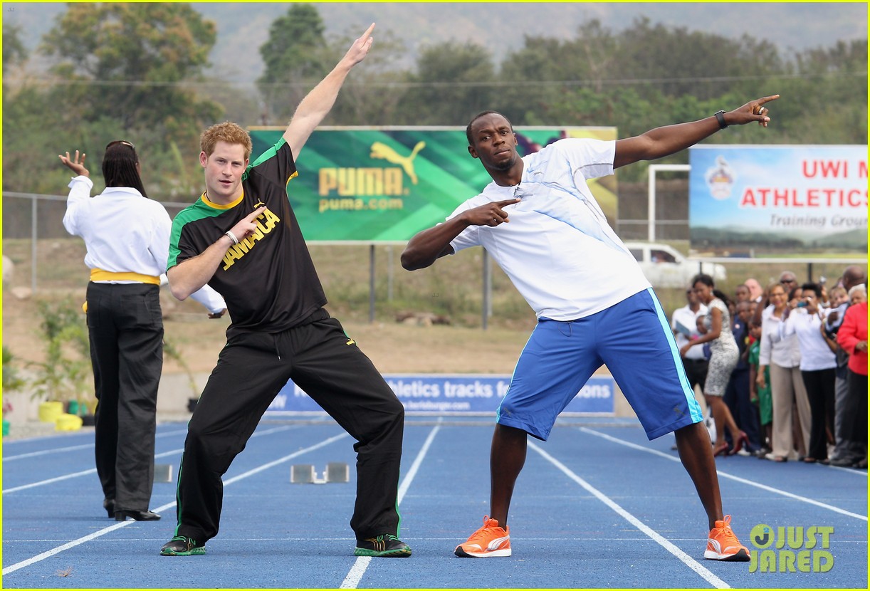 Prince Harry & Usain Bolt Jog in Jamaica Photo 2636533 Prince Harry