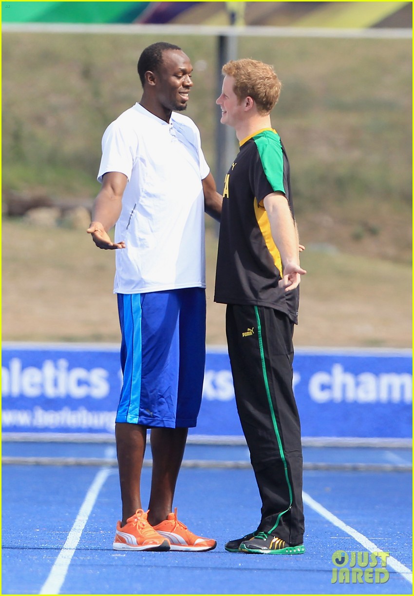 Prince Harry & Usain Bolt Jog in Jamaica Photo 2636539 Prince Harry