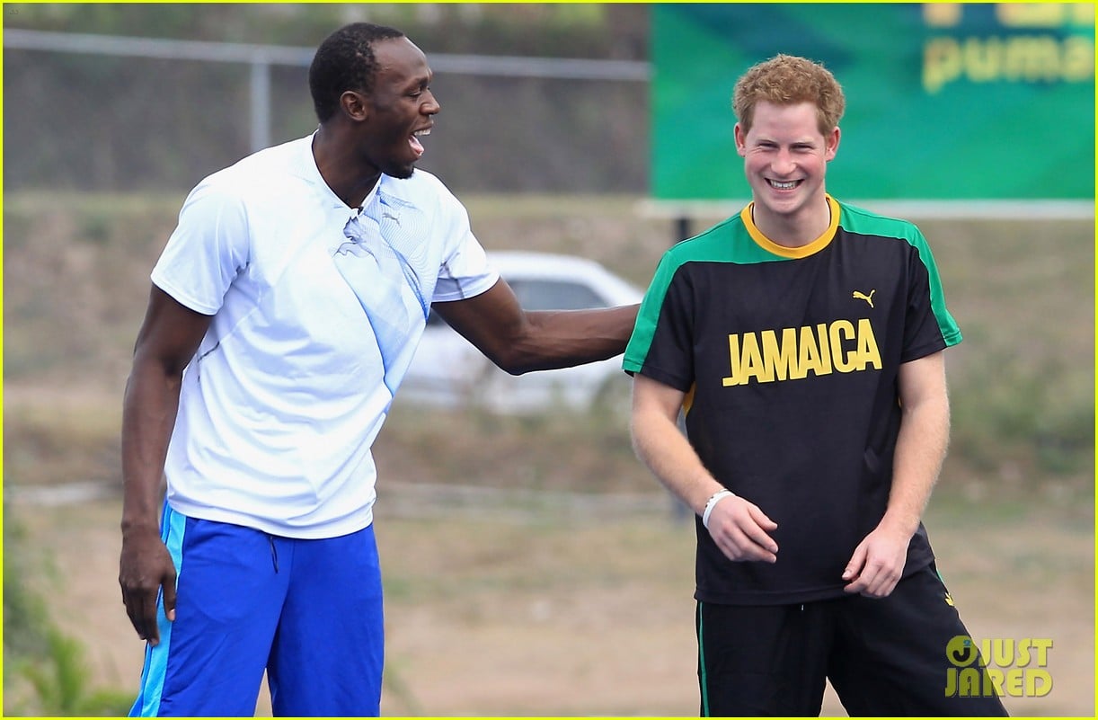 Prince Harry & Usain Bolt Jog in Jamaica Photo 2636540 Prince Harry