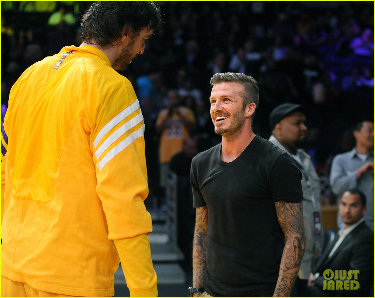 David & Victoria Beckham Lakers Lovers! Photo 2656421 David Beckham