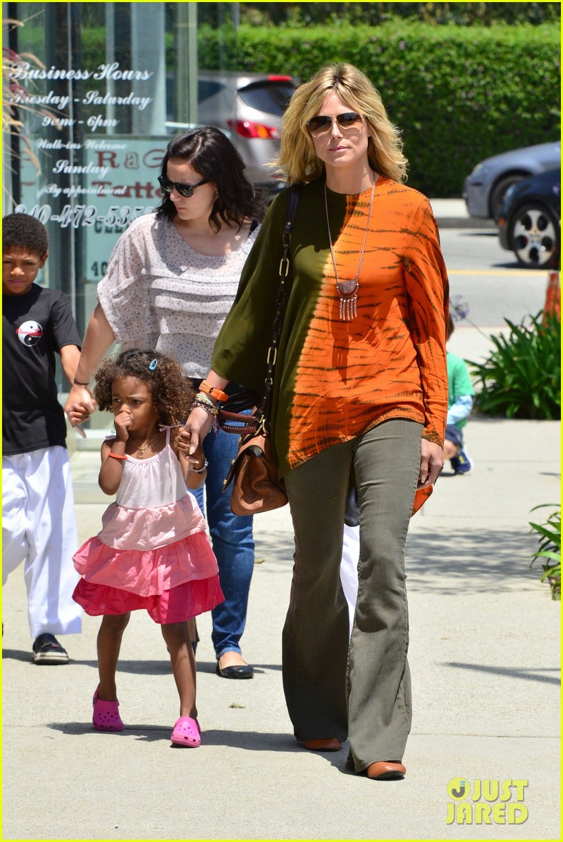 Heidi Klum, Leni, & Lou Brentwood Bunch! Photo 2664565 Celebrity